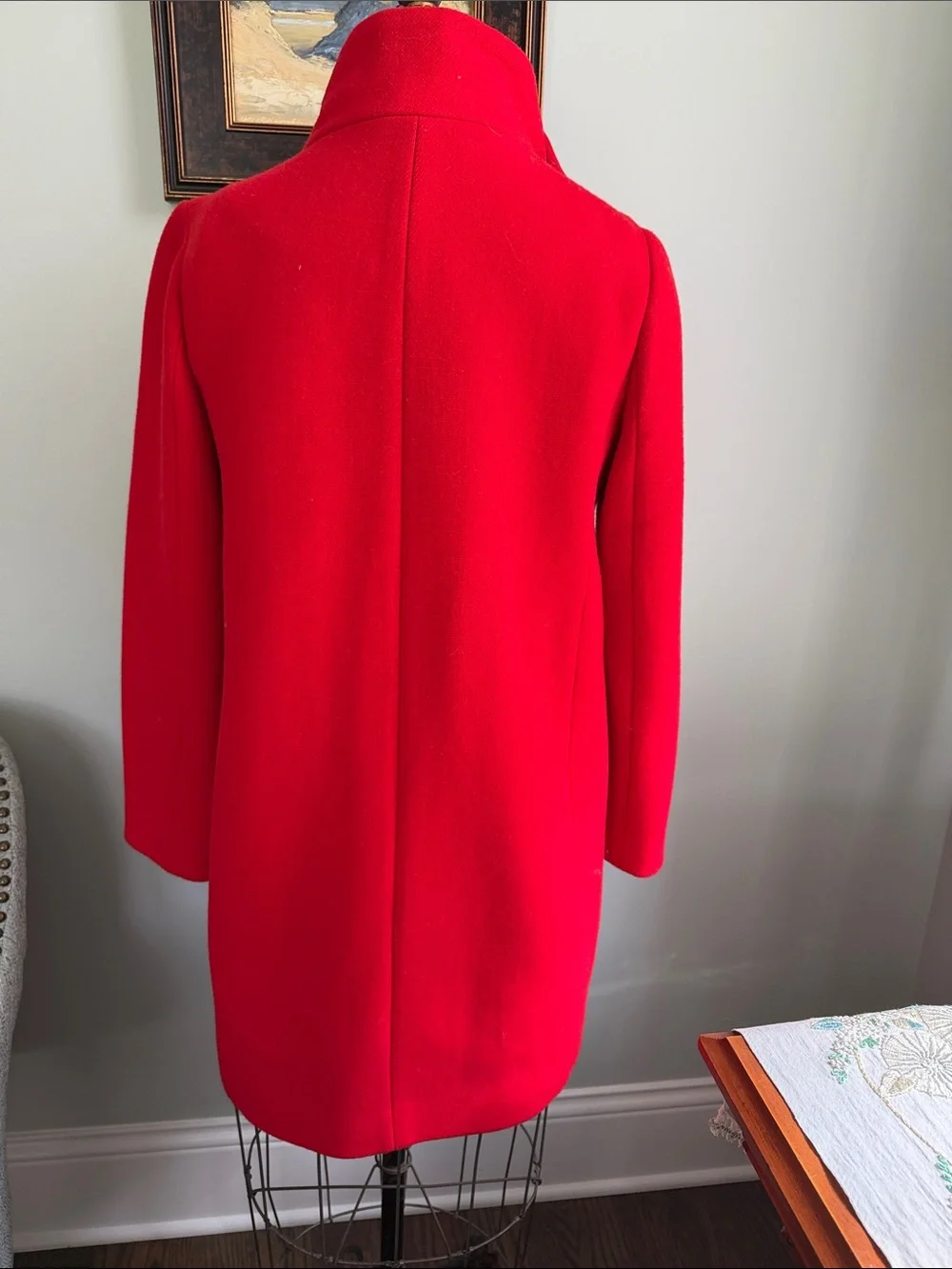 kate spade Red Wool Coat with Satin Lining